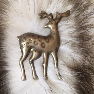 Deer pin/sterling